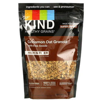 KIND Bars - 健康穀物麥片 肉桂燕麥系列與亞麻籽 (312克) *可加牛奶當早餐進食*